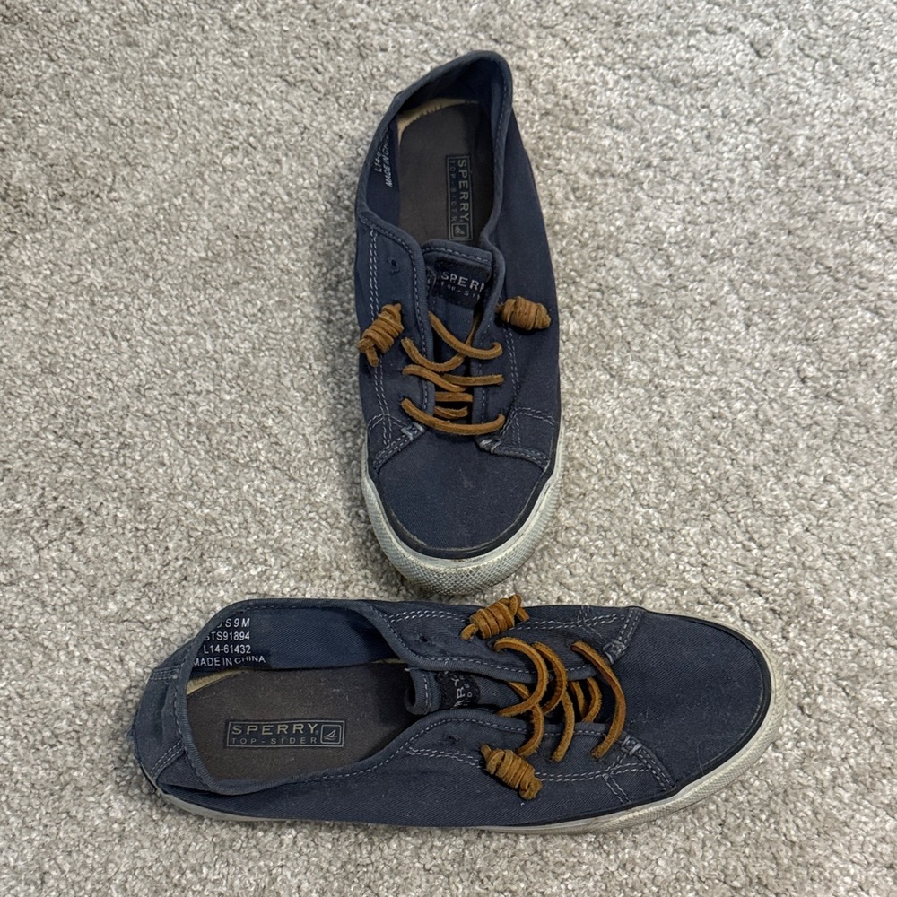 Sperry Dark Blue Boat Shoes